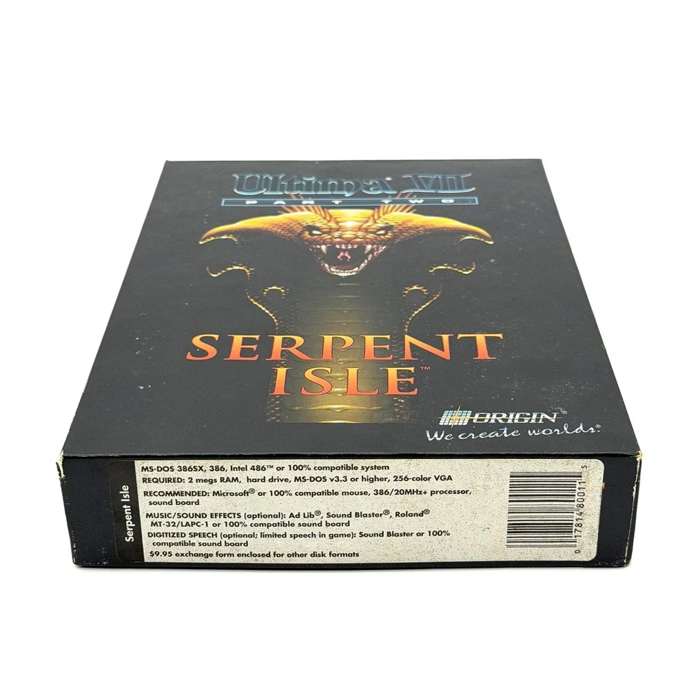 Ultima VII Part Two Serpent Isle Silver Seed Expansion Clue Book Big Box CIB PC